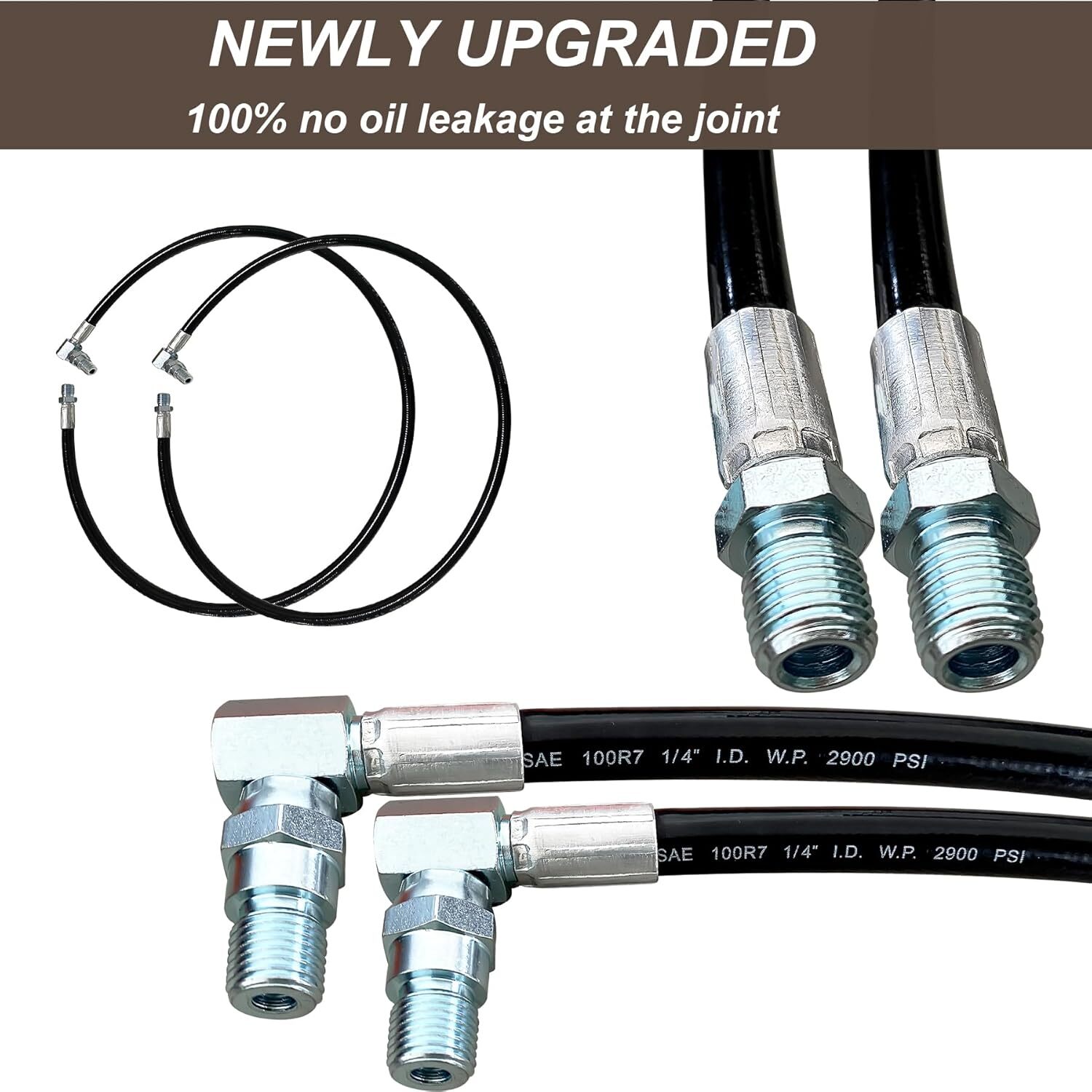 Hydraulic Power Angle Hose  Fittings Kit for E47 Meyer Snow Plow Blade 21855