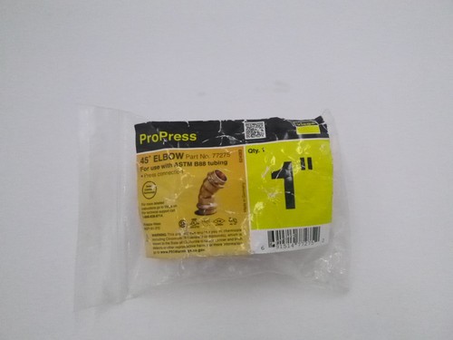 Pro Press 1 in. Press Copper 45-Degree Elbow Fitting