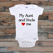 My Aunt and Uncle Love Me Baby Kids Toddler Youth Shirt