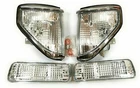 4pc Chrome Corner & Signal Lights Set for Toyota Land Cruiser RJ77 LJ72 1990-199