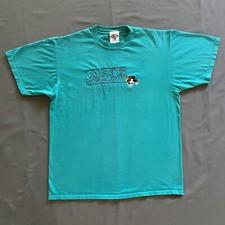 VTG 1990s Mickey  Co T Shirt Adult XL Turquoise Stitched Mickey Mouse Disney