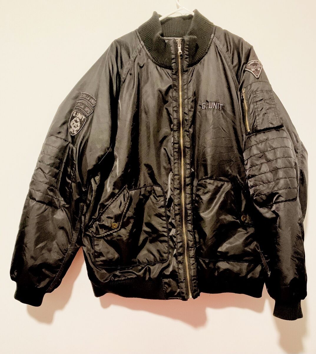 ジーユニット♡G-UNIT 黒 総柄ボタンジャケット 2XL 大きい ジーユニット♡G-UNIT 黒 総柄ボタンジャケット 2XL 大きい