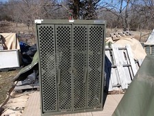 ONE...MILITARY SURPLUS  WEAPONS  RIFLE RACK CABINET GUN  SCRATCH-DENT-BENT  ARMY