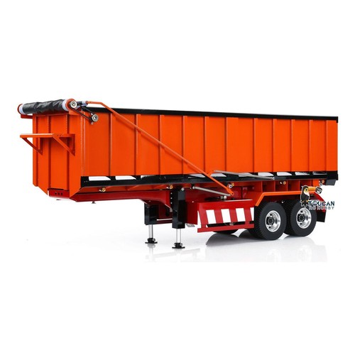 Metal 1/14 Hydraulic Dump Trailer W/Electric Legs for TAMIYA RC Tractor Trucks - Picture 9 of 20