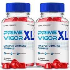 Prime Vigor XL Max Performance Supplement, All Natural Ingredients (2 Pack)