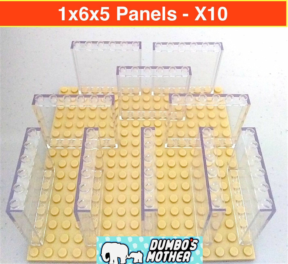 ぱりんこページ‼️ LEGO 1x6x5 Panel Trans Clear Wall Building Glass Window Tranparent