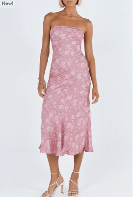 open lace back dress Emily Maxi Dress Pink Floral
