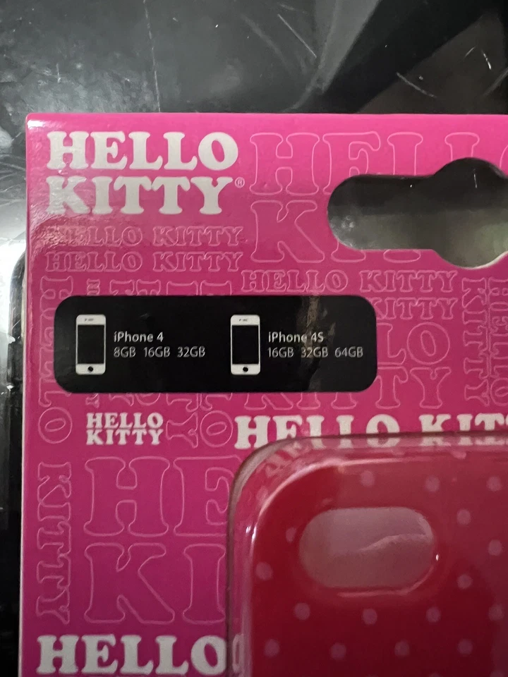 Nova Capa Rígida Hello Kitty Apple iPhone 4/4S GENUÍNA Vermelha Bolinhas - Imagem 4 de 4