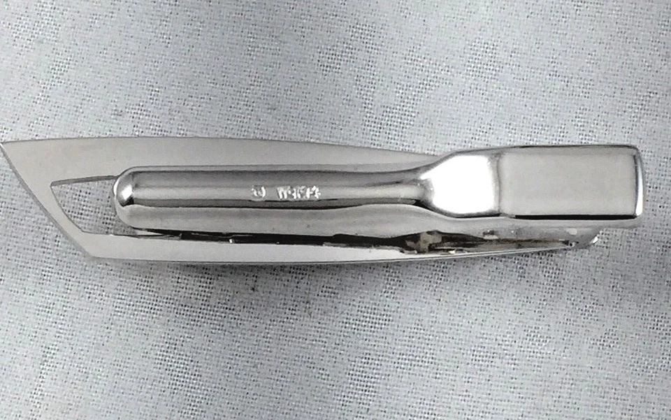 Beautiful Mikimoto Pearl 14K White Gold Cufflinks & Tie Clip Box Set - Image 3 of 4