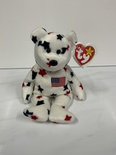 Ty Beanie Babies Glory The American Teddy Bear New With Tags