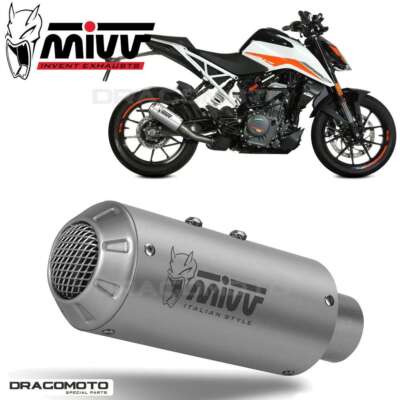 Pot D'échappement MIVV Race MK3 Acier Noir Pour KTM 390 Duke 2021-2022