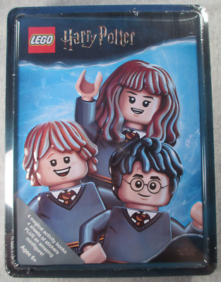 LEGO Harry Potter Tin w/ Dumbledore mini-fig - Sealed - 4 books & stickers