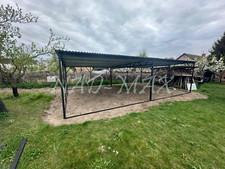 Carport 6x4x2,5m Blechgarage Metallgarage Doppelcarport auf Maß Stahlcarport