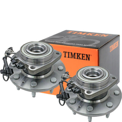 TIMKEN Pair Front Wheel Bearing HubFor4WD  2011-2018 GMC Chevy 2500HD 3500HD