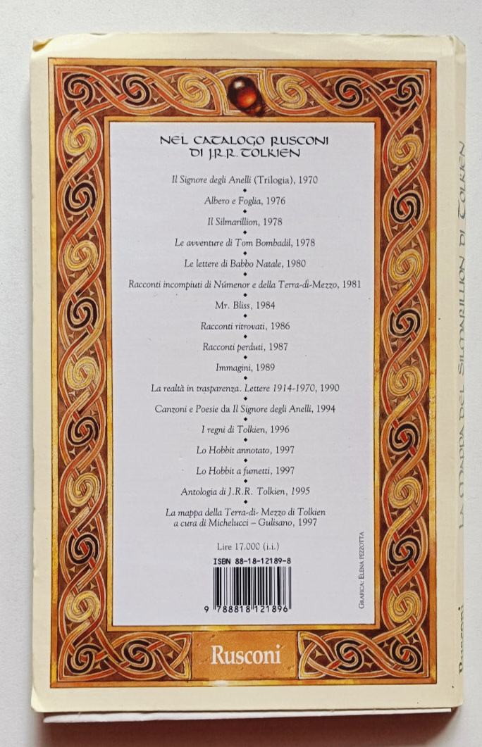 Trilogia Il Signore Degli Anelli Rusconi 1970 TOLKIEN LA COMPAGNIA