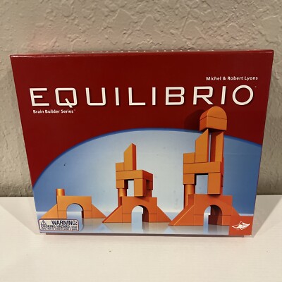 EQUILIBRIO BRAIN BUILDING BLOCK PUZZLE GAME W/BOOK 2005 FOXMIND MISSING 1 CUBE