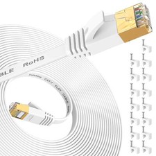 Cat 7 Ethernet Cable 30 ft High Speed Internet Network Cable with Gold Plated...