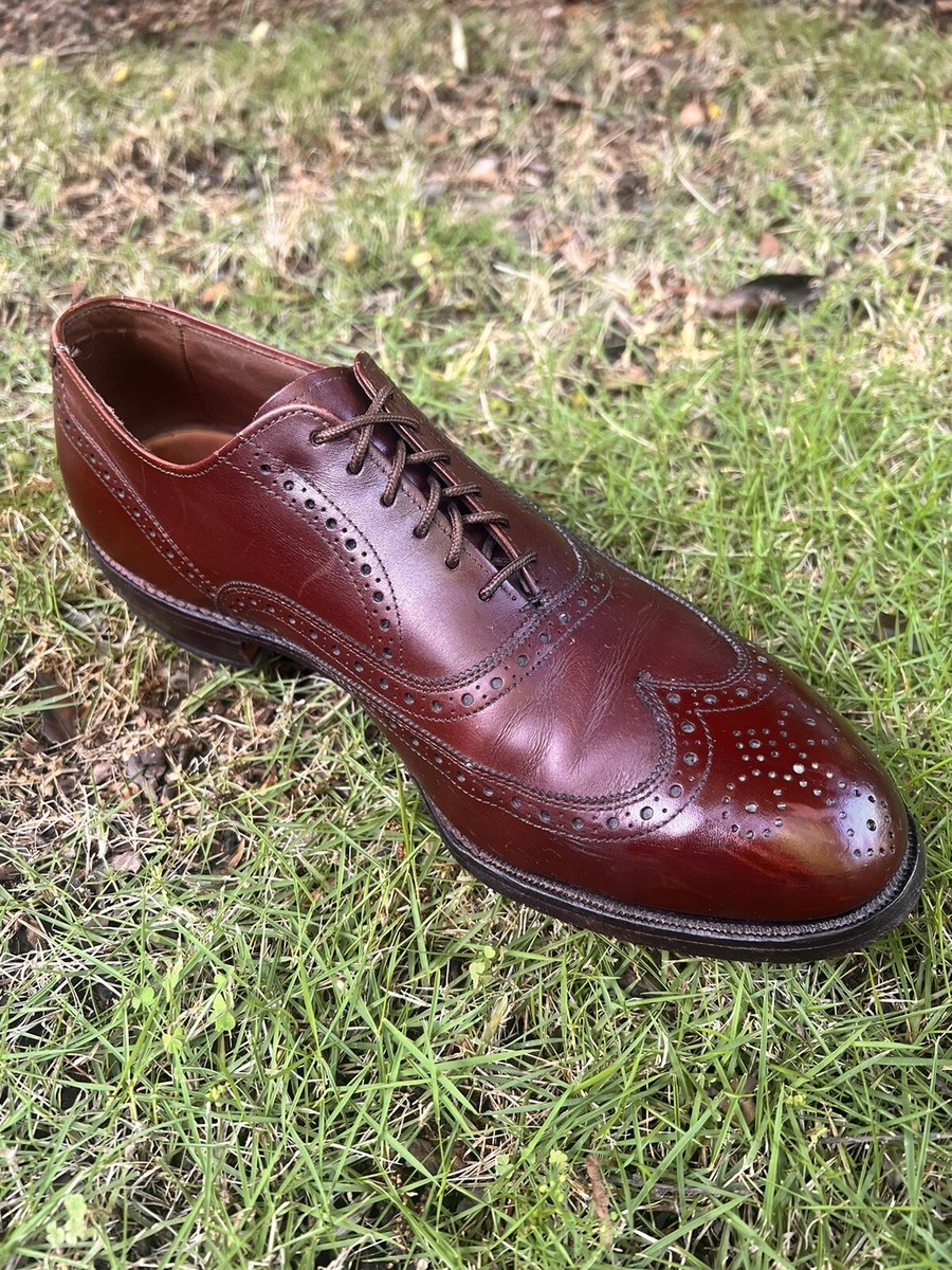 Vintage Allen Edmonds CHESTER Burgundy Leather Wingtip  display picture 1