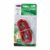 Belkin Cat5e Snagless Patch Cable, Rj45 Connectors, 7 Ft., Red (blka3l791b07rds) on sale Belkin Cat5e Snagless Patch Cable, Rj45 Connectors, 7 Ft., Red (blka3l791b07rds) on sale