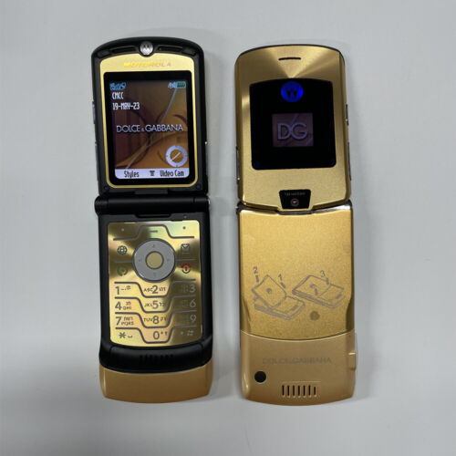 Motorola Razr V3i Dolce Gabbnna (Limited Edition) Unlocked Flip Mobile Phone - Picture 1 of 12