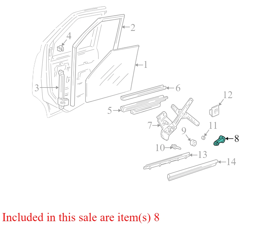 1997-2008 GMC Safari Window Crank Handle Used OEM 1558809 Foto 3 de 4