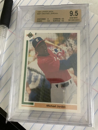 Michael Jordan BGS 9.5 1991 Upper Deck Baseball #SP1 Chicago White Sox Gem Mint