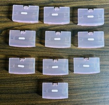 10 pcs NINTENDO game boy advance replacement battery cover clear pink fuchsia
