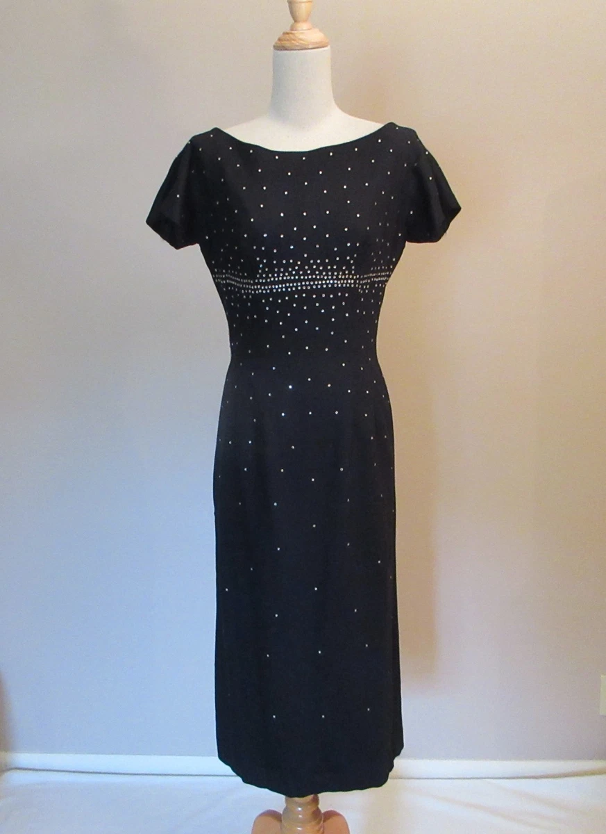 black hello kitty dress 1950s Hepburn Style Black Dress Black / S- Pls see size chart I Retro Fairy
