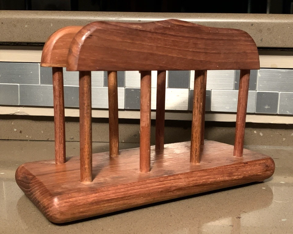 Porta servilletas GOODWOOD genuino de teca soporte para cartas cocina de campo de colección 8x4x4 Foto 2 de 4