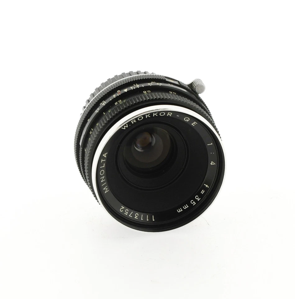 Minolta W.Rokkor-QE 35mm f/4 – Grand angle – Avec bouchons et housse - Photo 3/4