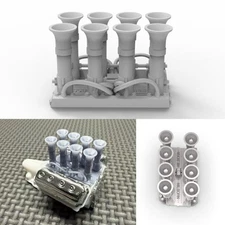 1:25 Intake Hilborn Hemi With Injector Lines. 3d Printed