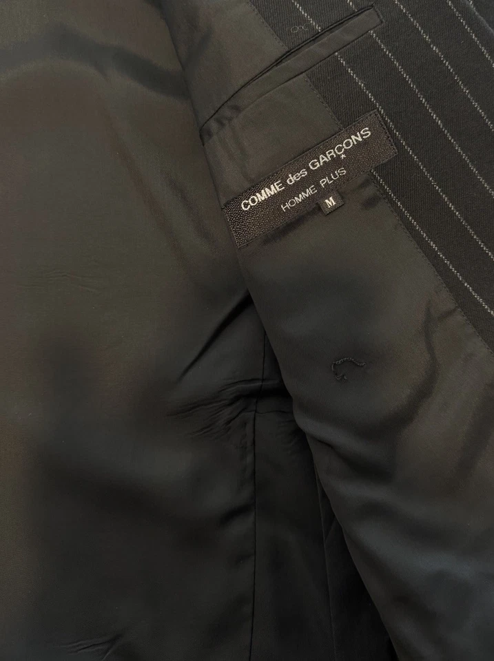 Blazer Comme Des Garcons Homme Plus Vintage Años 80 Rayas Foto 4 de 4