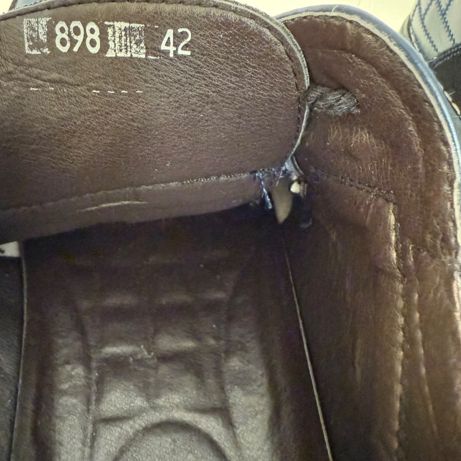 Gatsby Oxford Derby Shoes Size 8.5 Navy Blue Business Casual Shoes Retro Hipster