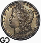 1898 Morgan Silver Dollar Coin, Choice AU++