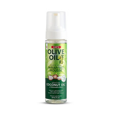 Olive Oil Hold & Shine Wrap Set Mousse Infused with Coconut Oil for Restorative