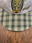 VTG Tweety Bird Hat Looney Tunes Plaid Bill White Green One Size Fits Most — photo 3