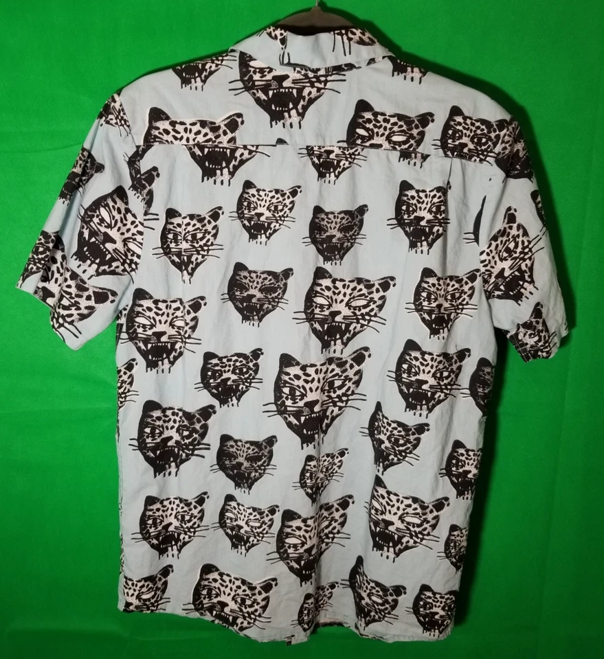 Volcom Netflix Outer Banks OBX Men Small Blue John B Treasure Hunt Leopard P4L - Image 2 of 4