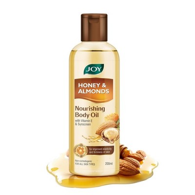 Joy Honey & Almonds Body Oil - After-Bath Daily-Use Badam Massage Oil