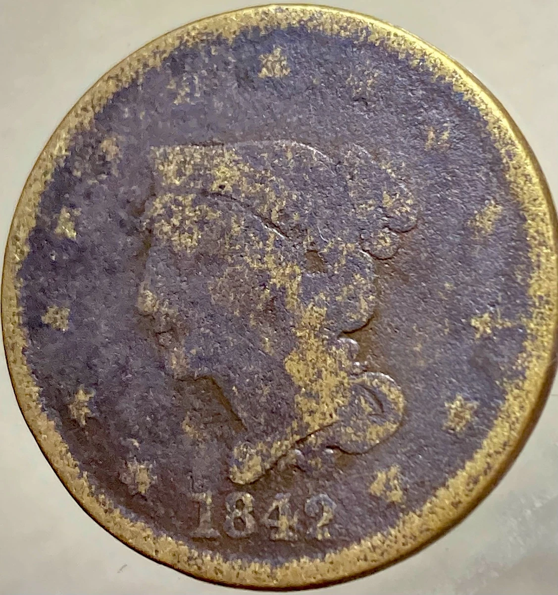 1842 Year Braided Hair Large Cents (1839-1857) for sale | eBay