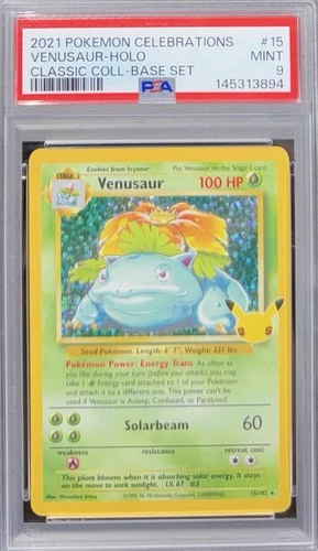 PSA 9 Venusaur 15/102 2021 Pokemon Celebrations 25th Anniversary