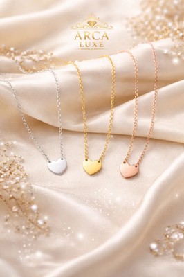 ARCA LUXE 14K Rose Gold Mini Heart Necklace 18''