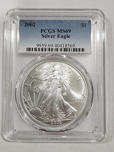 2002 American Eagle Pcgs Ms69