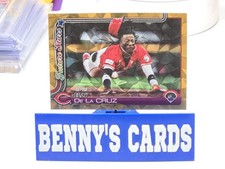 2025 Topps Series One Baseball Gold Diamante Refractor 5/50 Elly De La Cruz