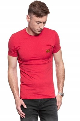 Mustang Aaron C Herren-T-Shirt mit Logo, Größe M