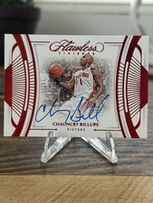 2023-24 Panini Flawless CHAUNCEY BILLUPS Flawless Finishes Ruby Auto /15 Pistons