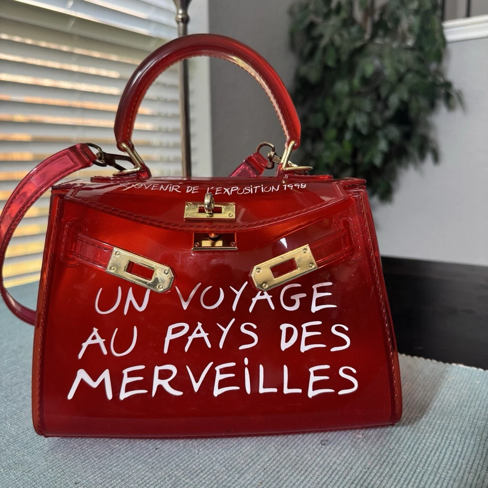 Красная сумка Un Voyage Au Pays Des Merveilles - Изображение 2 из 4