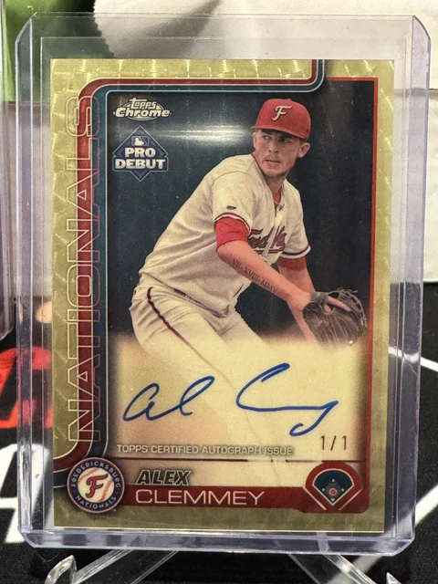 Alex Clemmey 2025 Topps Chrome Pro Debut SUPERFRACTOR Auto 1/1 #PDC-14 🔥🔥