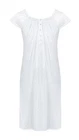 Nikaro Ladies Victorian Vintage Style Ladies Short Sleeve Nightdress 100% Cotton