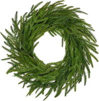 40 Cm Adventskranz KüNstlich Norfolk Weihnachtskranz GrüN TüR Deko TüRkranz Adve