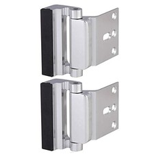 2 Pack Door Reinforcement Security Locks with 8 Screws, Childproof Night Lock...